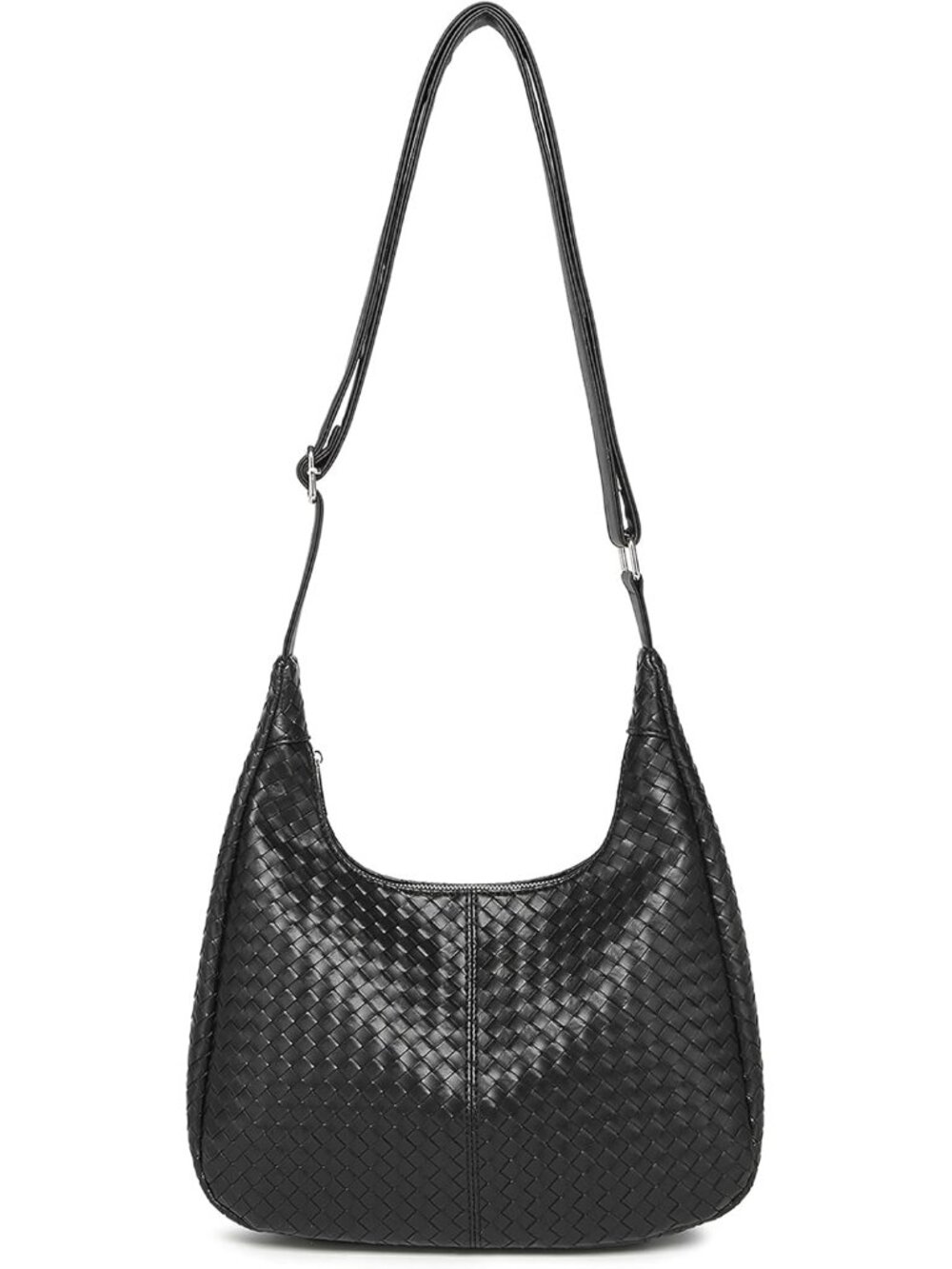 Woven Hobo Bags for Women, Crossbody Shoulder Bag Vegan Leather Bag Handbag Tote